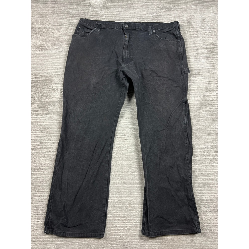 Genuine Dickies Carpenter Pants Mens 44x32 Black Workwear Utility Straight Leg